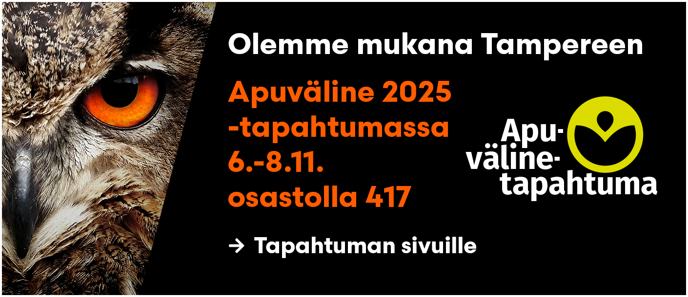 Näköpiste Polarprint on mukana Tampereen Apuväline 2025 tapahtumassa 6.-8.11 osastolla 417